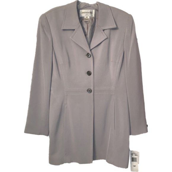NWT JONES NEW YORK Linen Colored Skirt Suit - Picture 2 of 5